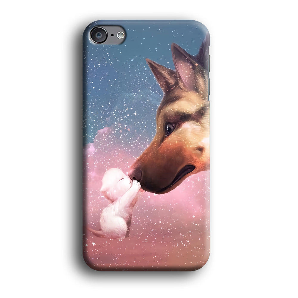 Cute Cat Kiss Dog iPod Touch 6 Case