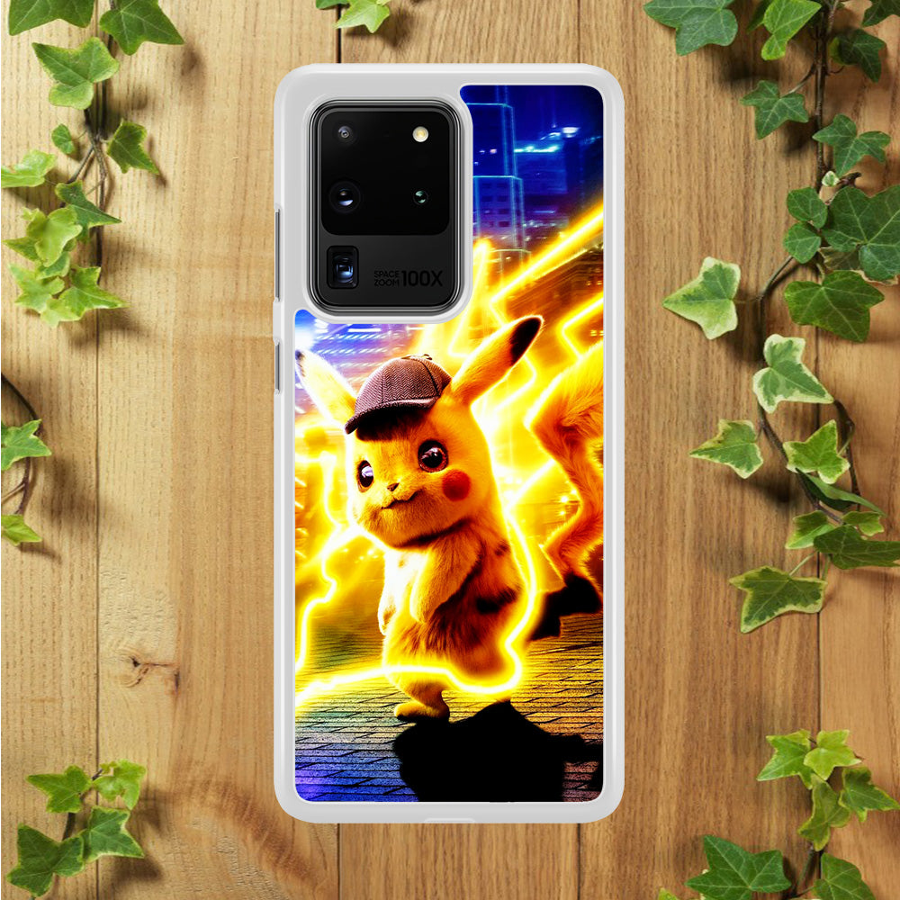 Cute Detective Pikachu Samsung Galaxy S20 Ultra Case