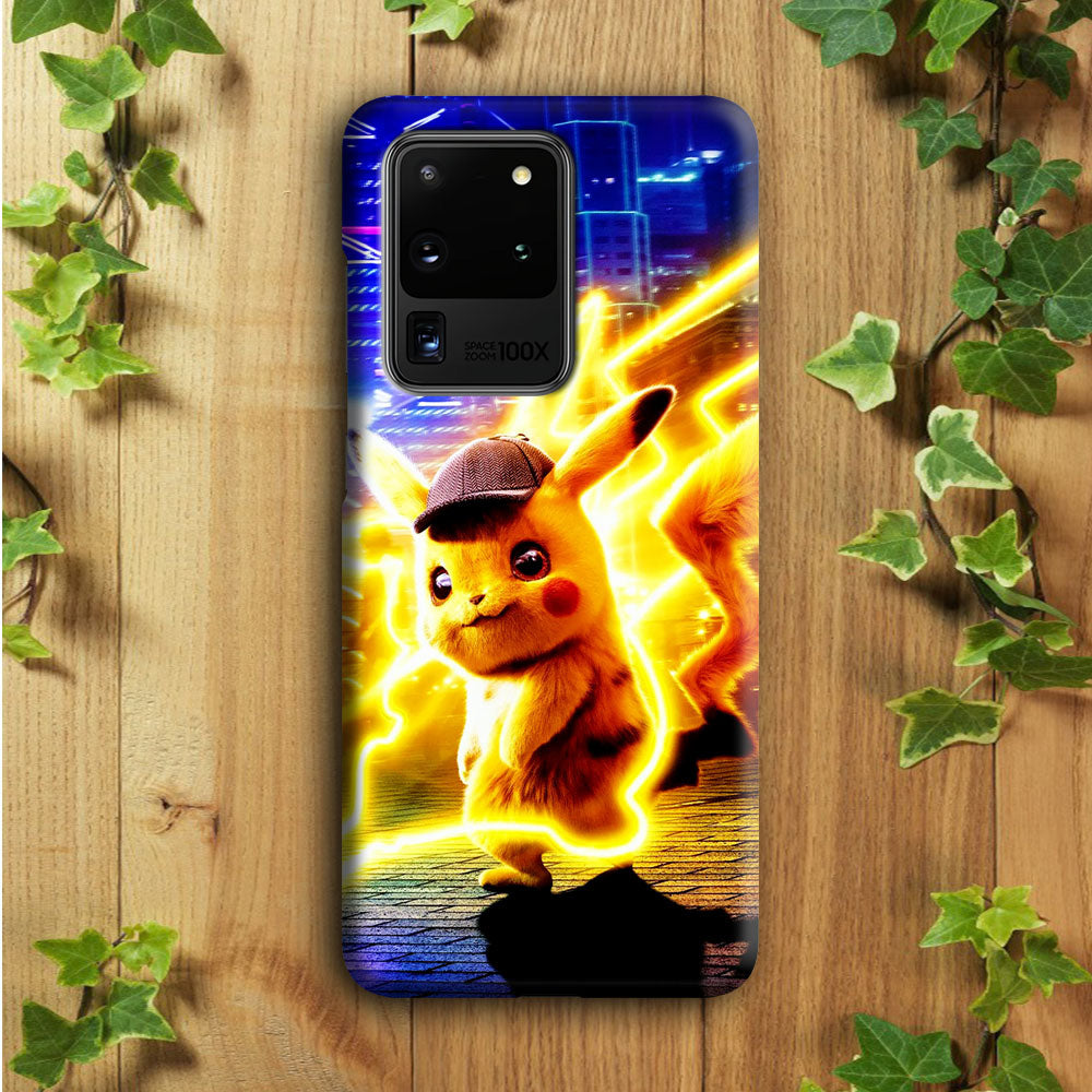 Cute Detective Pikachu Samsung Galaxy S20 Ultra Case