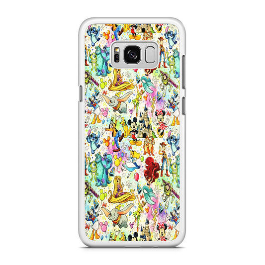 Cute Disney Characters Collage Samsung Galaxy S8 Case