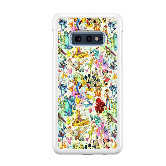 Cute Disney Characters Collage Samsung Galaxy S10E Case