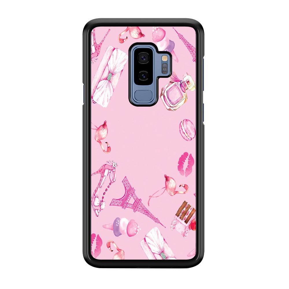 Cute Girly Pink Doodle Samsung Galaxy S9 Plus Case