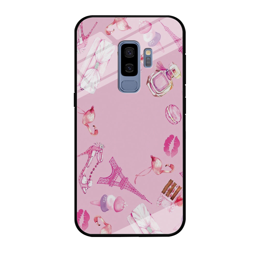 Cute Girly Pink Doodle Samsung Galaxy S9 Plus Case