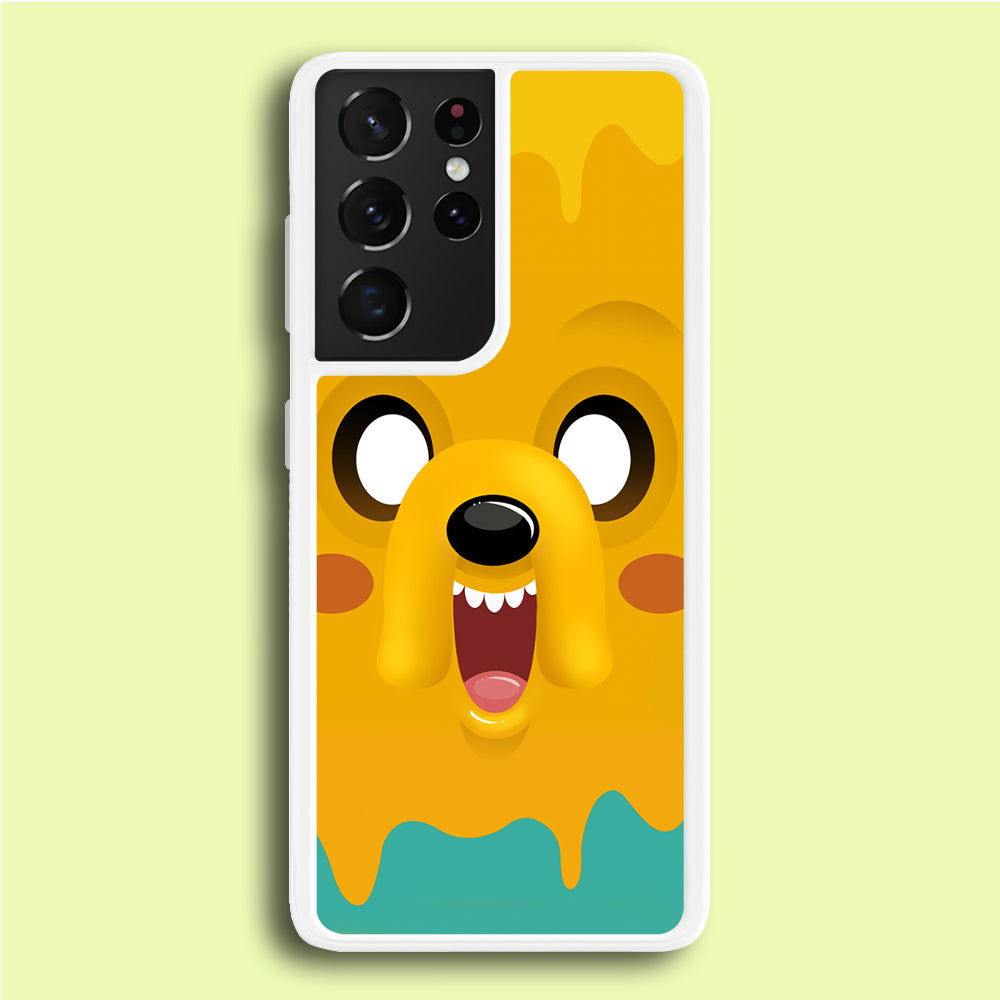 Cute Jake Adventure Time Samsung Galaxy S21 Ultra Case