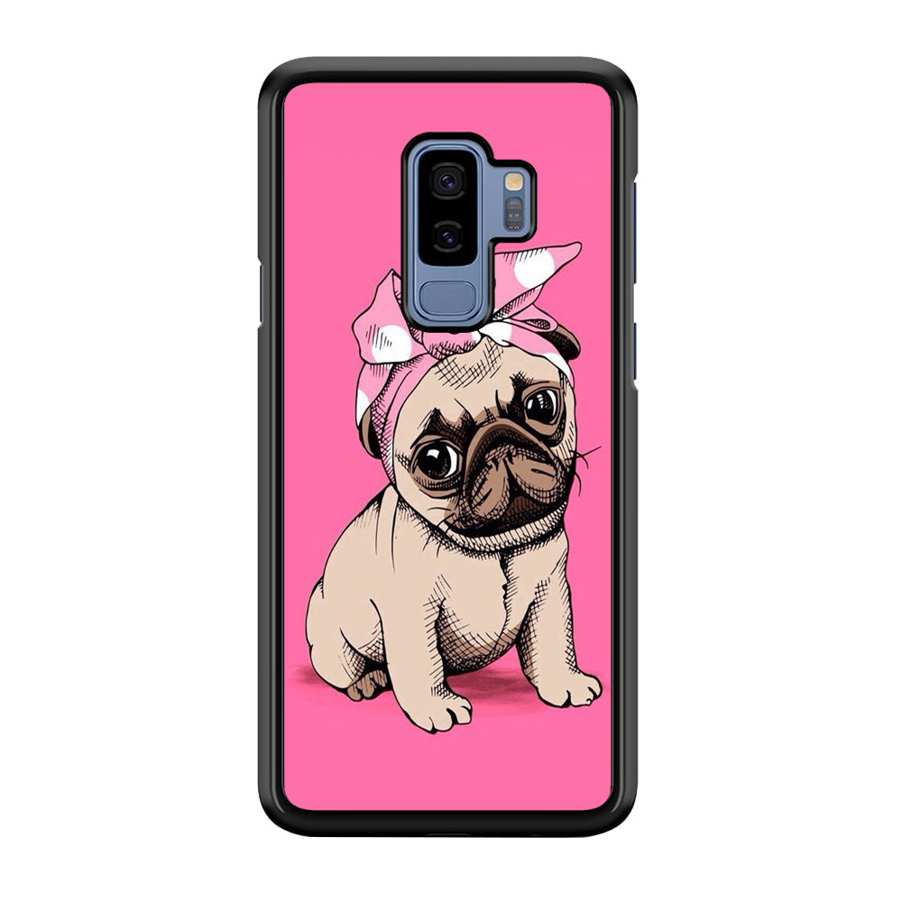 Cute Puppy Pink Samsung Galaxy S9 Plus Case