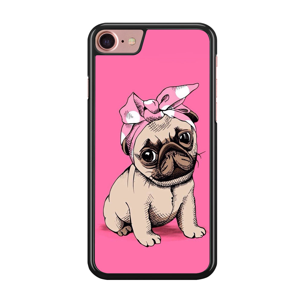 Cute Puppy Pink iPhone 8 Case