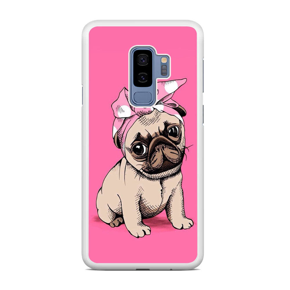 Cute Puppy Pink Samsung Galaxy S9 Plus Case