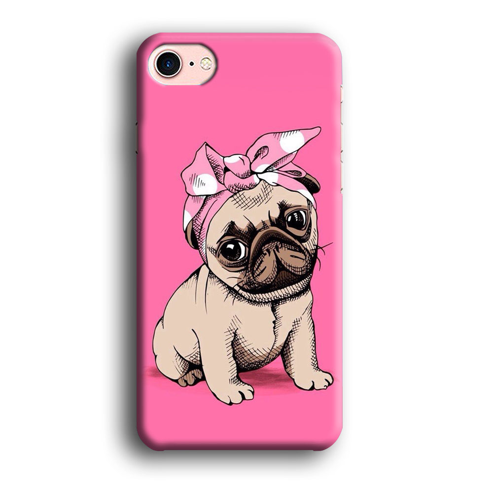 Cute Puppy Pink iPhone 8 Case