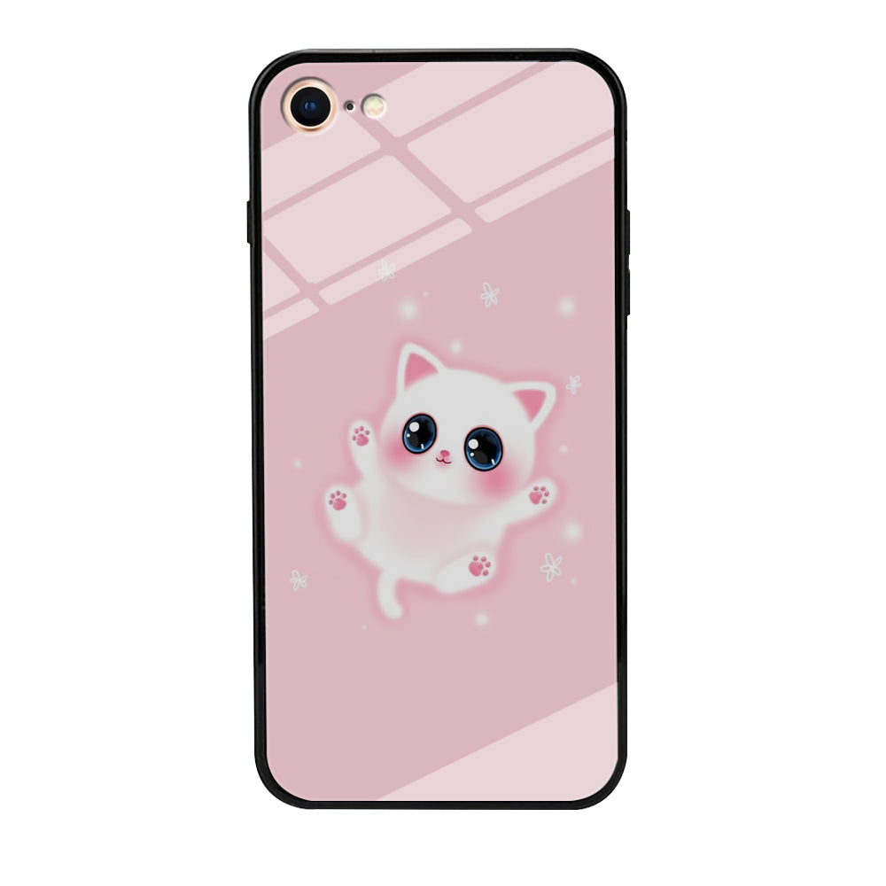 Cute White Kitten iPhone 8 Case