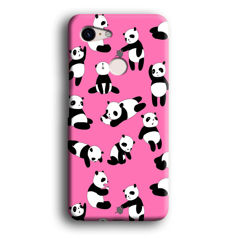 Cute Panda Google Pixel 3 XL 3D Case