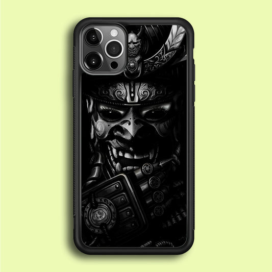 Dark Samurai Smile Mask iPhone 12 Pro Case