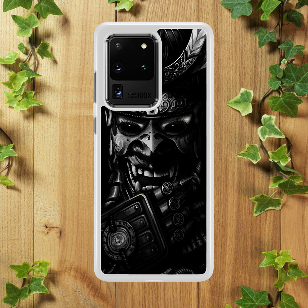 Dark Samurai Smile Mask Samsung Galaxy S20 Ultra Case