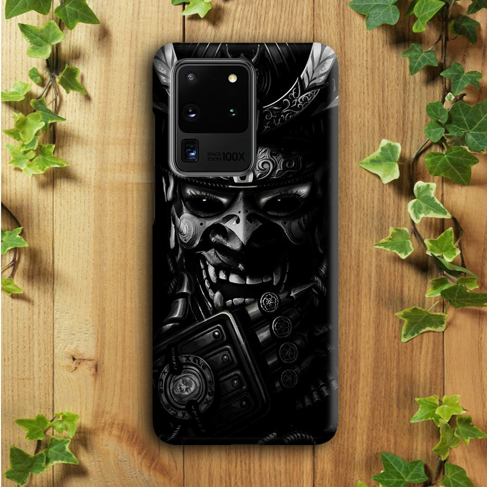 Dark Samurai Smile Mask Samsung Galaxy S20 Ultra Case