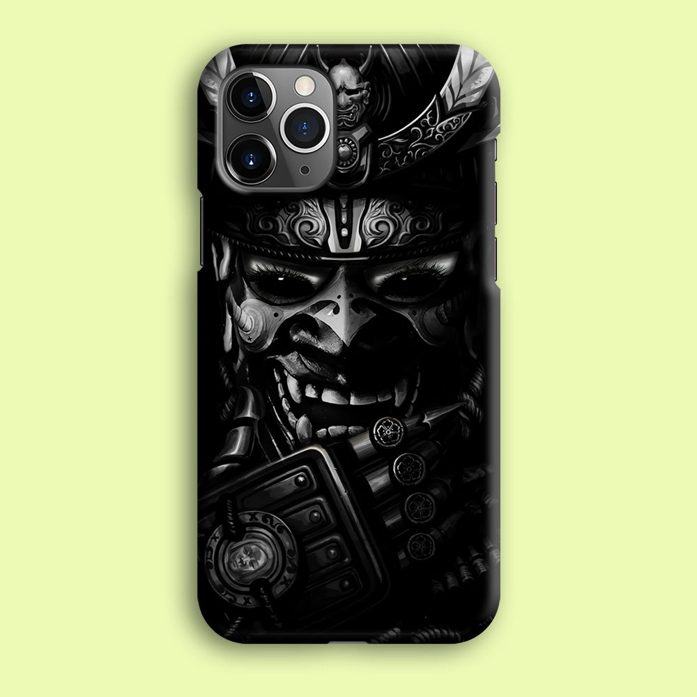 Dark Samurai Smile Mask iPhone 12 Pro Case