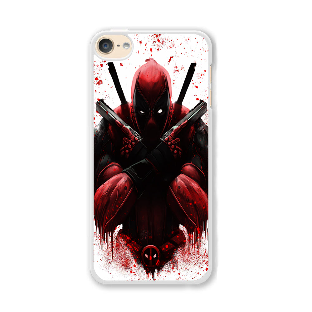 Deadpool Holds Two Guns iPod Touch 6 Case