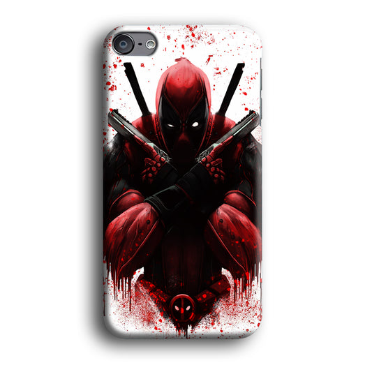 Deadpool Holds Two Guns iPod Touch 6 Case