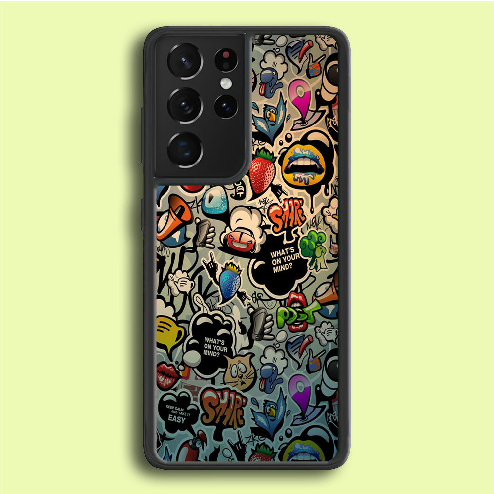 Doodle 004 Samsung Galaxy S21 Ultra Case