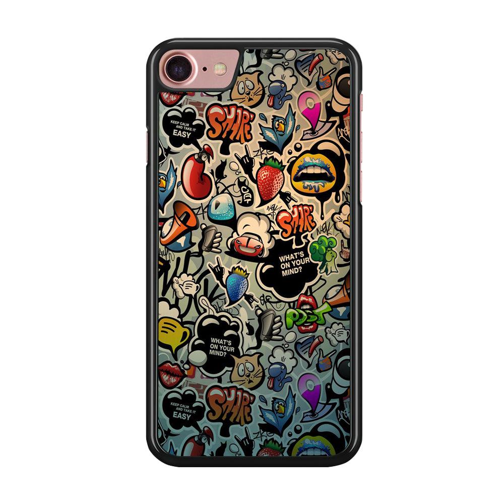 Doodle 004 iPhone 8 Case