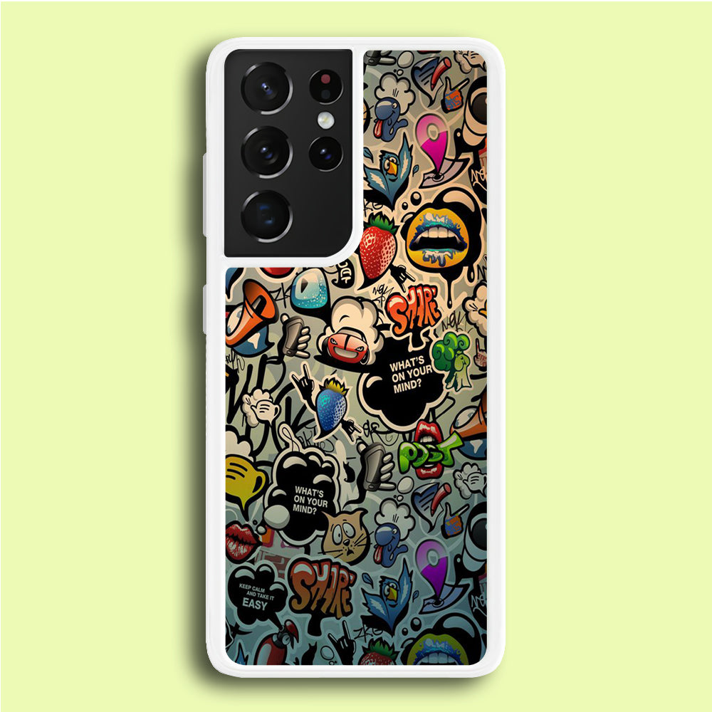 Doodle 004 Samsung Galaxy S21 Ultra Case