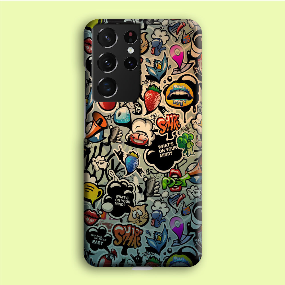 Doodle 004 Samsung Galaxy S21 Ultra Case