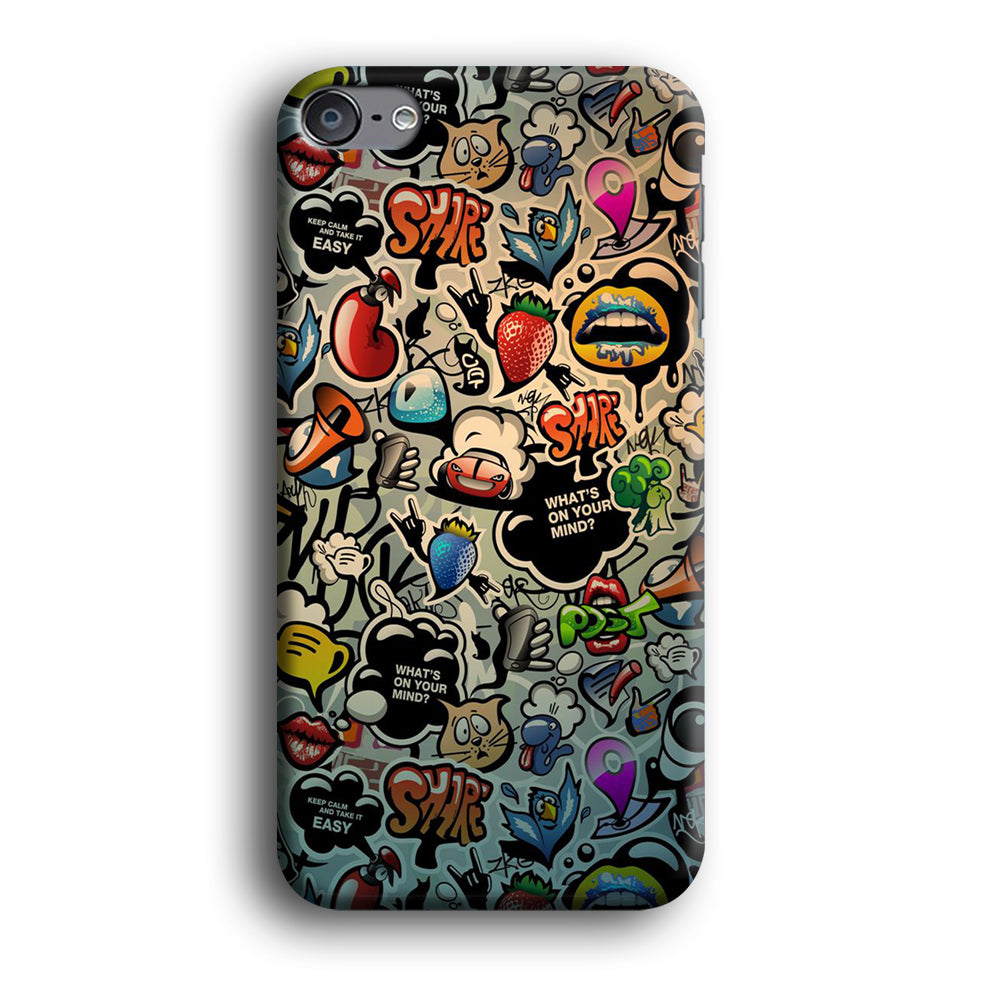 Doodle 004 iPod Touch 6 Case