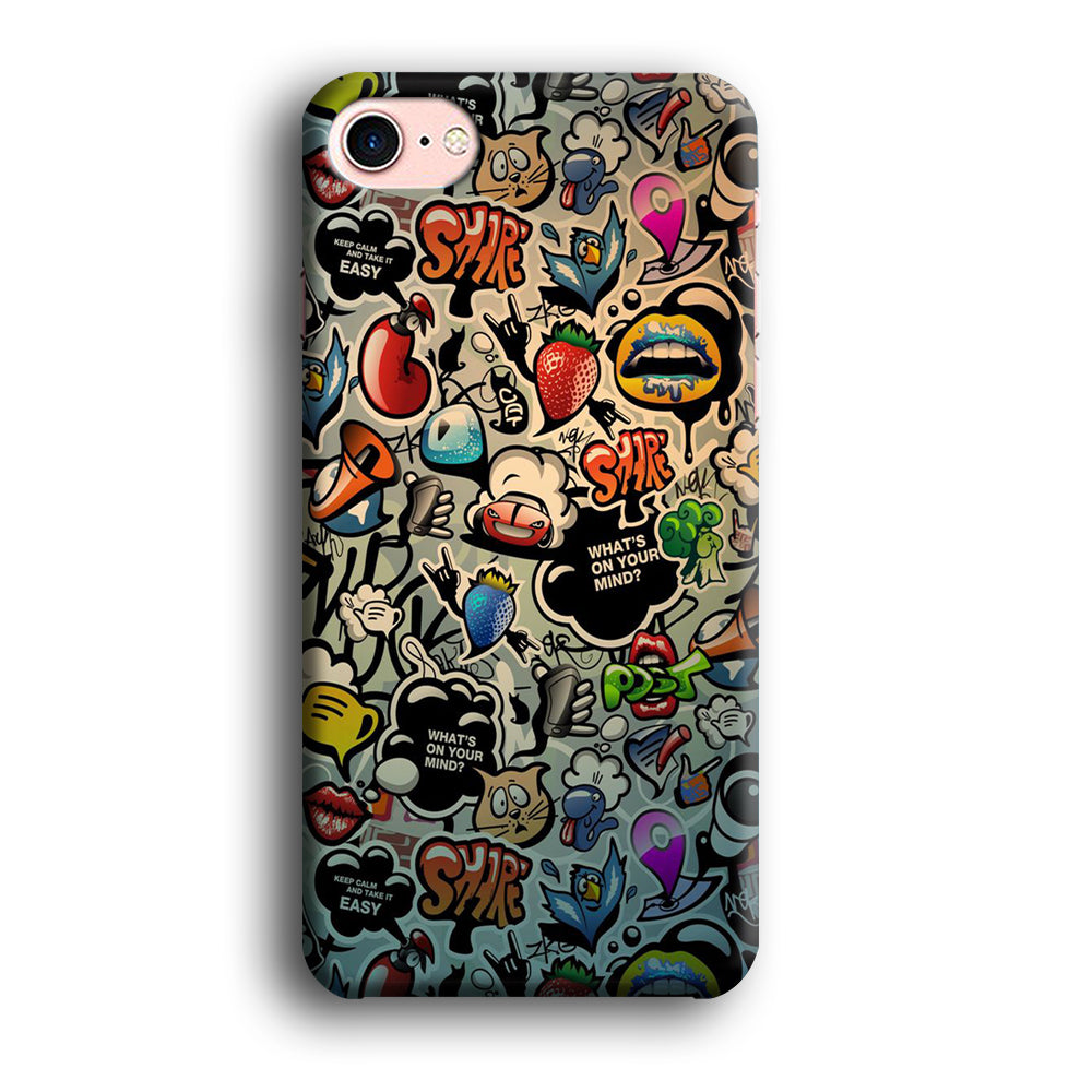 Doodle 004 iPhone 8 Case