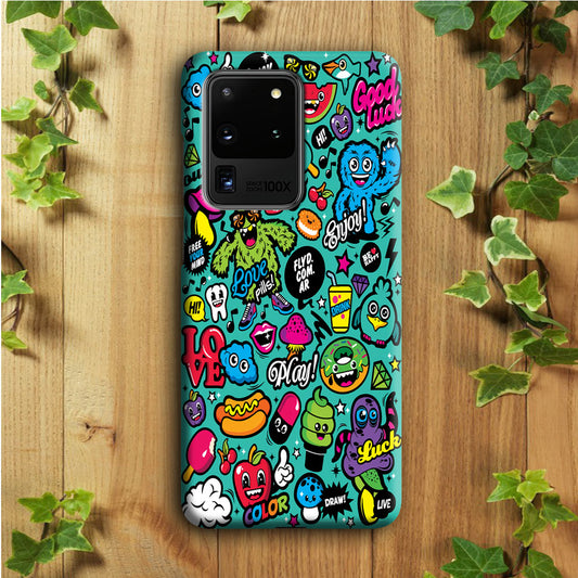 Doodle Art 007 Samsung Galaxy S20 Ultra Case