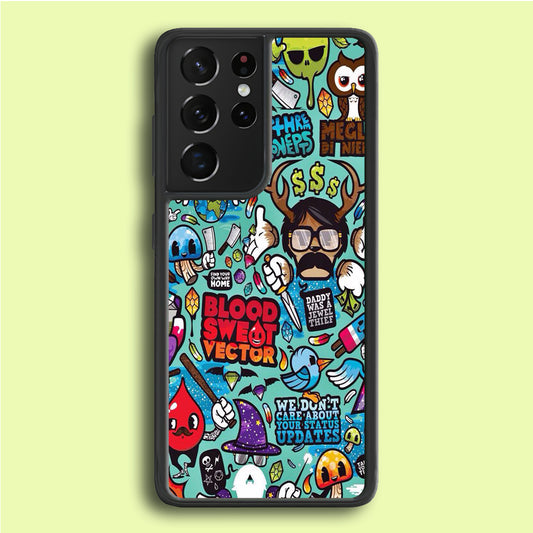 Doodle Art 013 Samsung Galaxy S21 Ultra Case