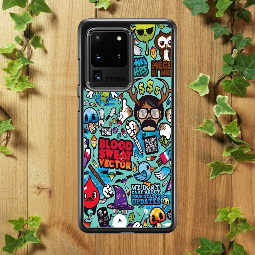 Doodle Art 013 Samsung Galaxy S20 Ultra Case