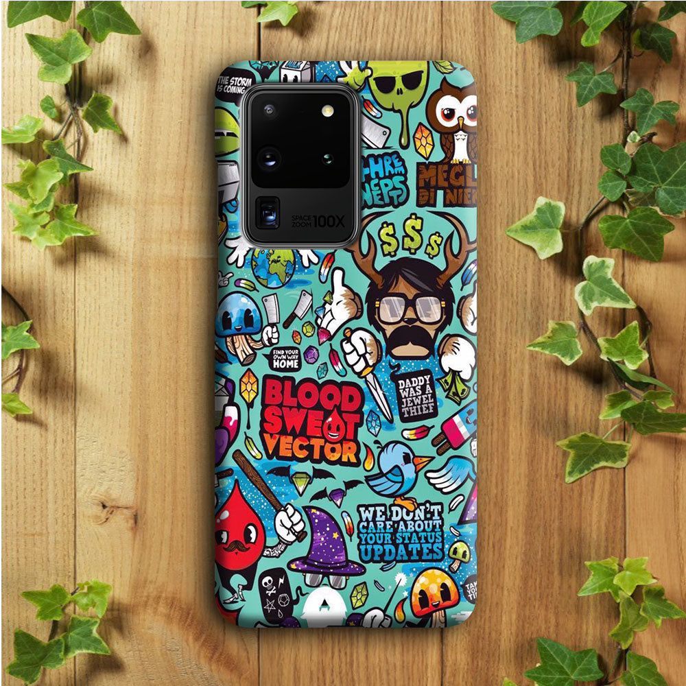 Doodle Art 013 Samsung Galaxy S20 Ultra Case