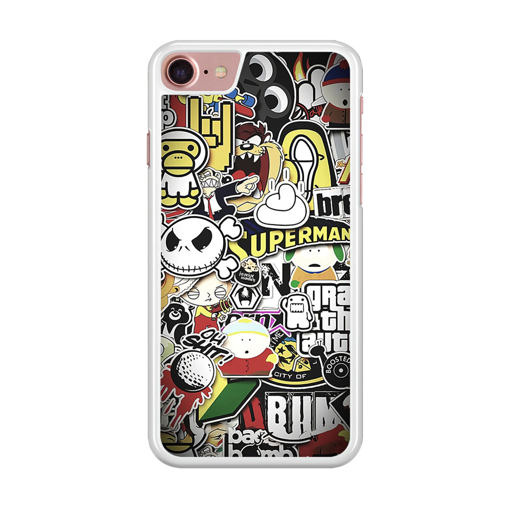 Doodle Art 014 iPhone 8 Case