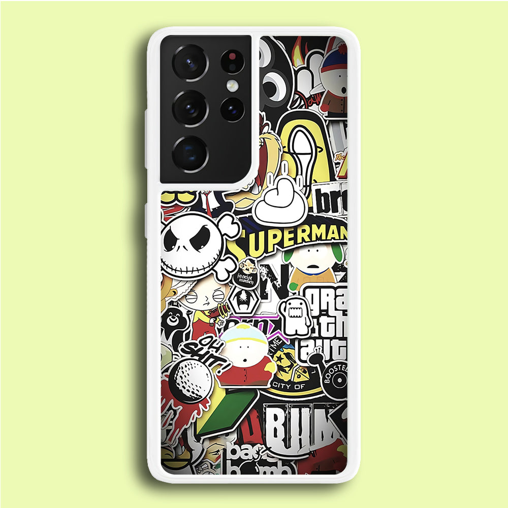 Doodle Art 014 Samsung Galaxy S21 Ultra Case