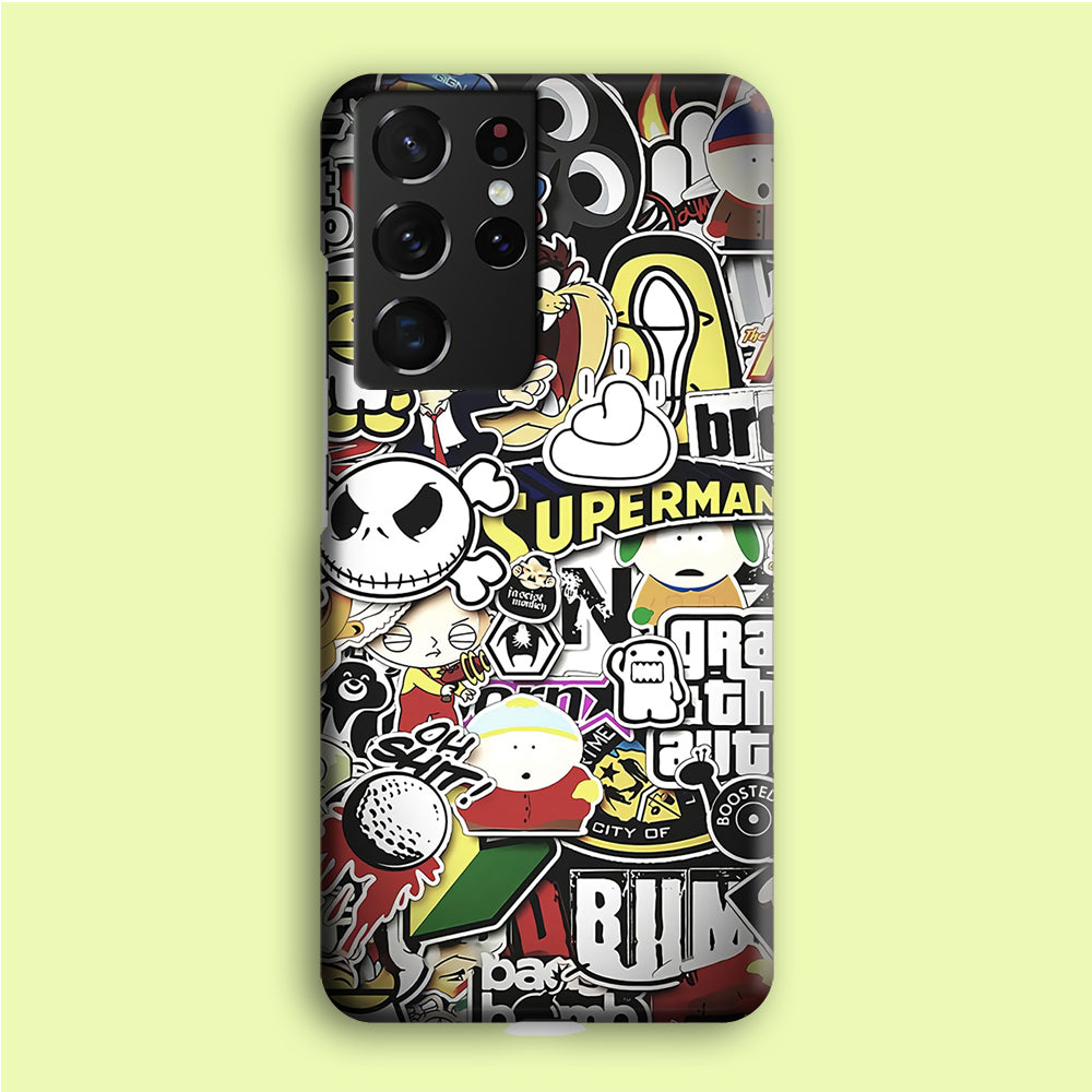 Doodle Art 014 Samsung Galaxy S21 Ultra Case