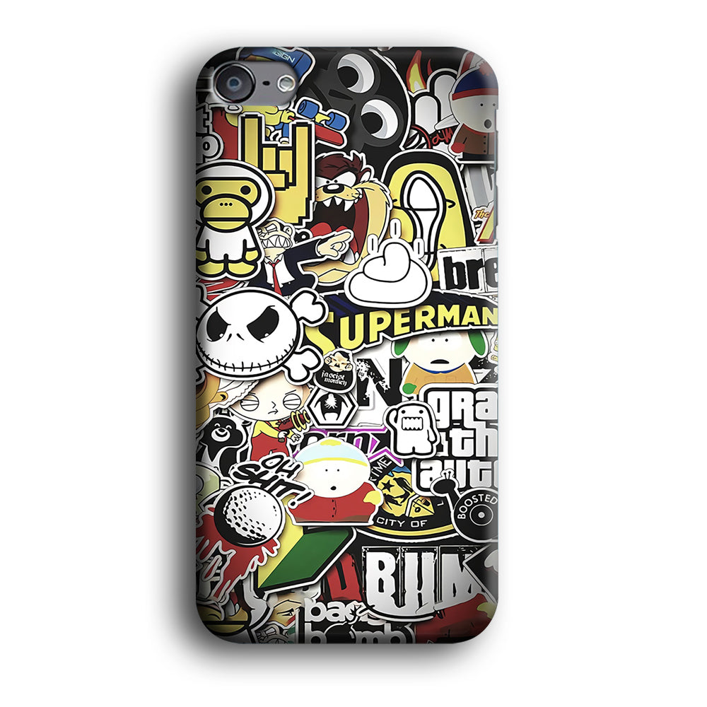 Doodle Art 014 iPod Touch 6 Case