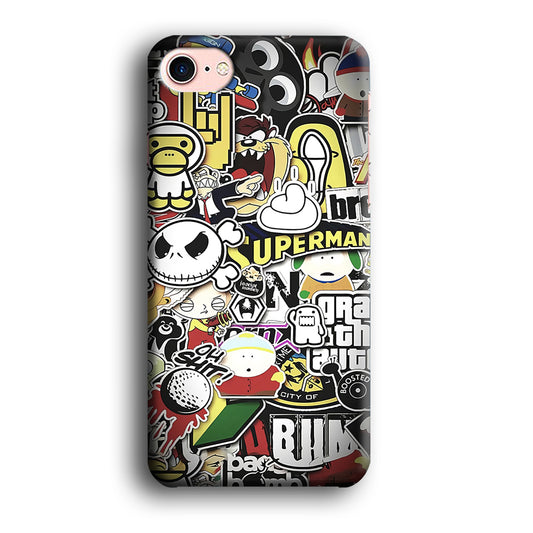 Doodle Art 014 iPhone 8 Case