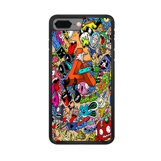 Doodle Art Unique Monsters iPhone 8 Plus Case