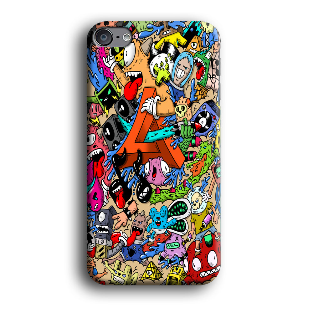 Doodle Art Unique Monsters iPod Touch 6 Case