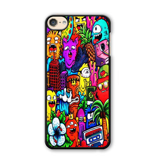 Doodle Cute Monsters iPod Touch 6 Case