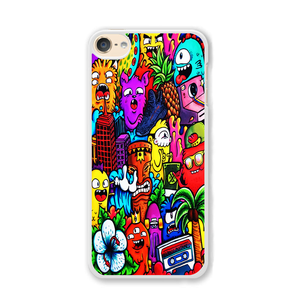 Doodle Cute Monsters iPod Touch 6 Case