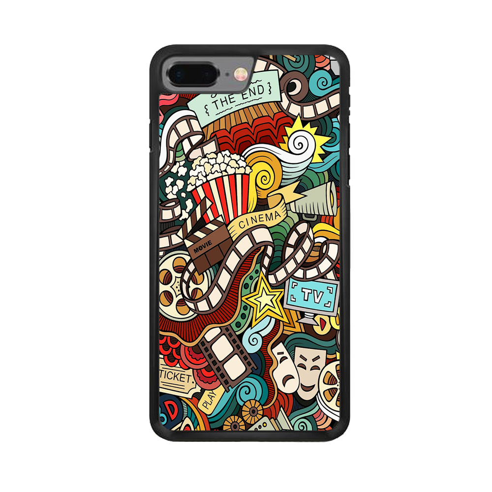 Doodle Cute Monsters iPhone 8 Plus Case