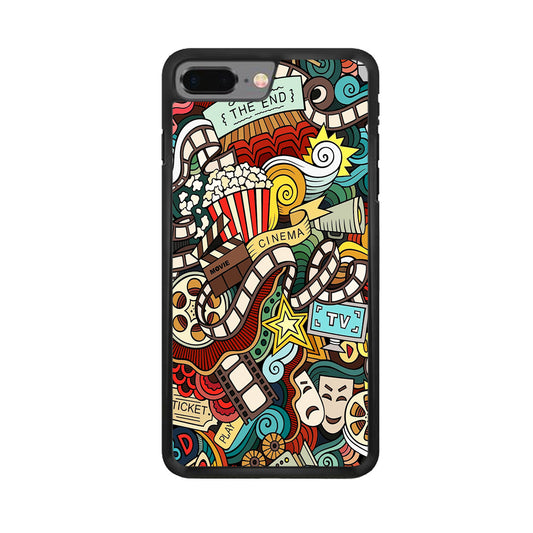 Doodle Cute Monsters iPhone 8 Plus Case