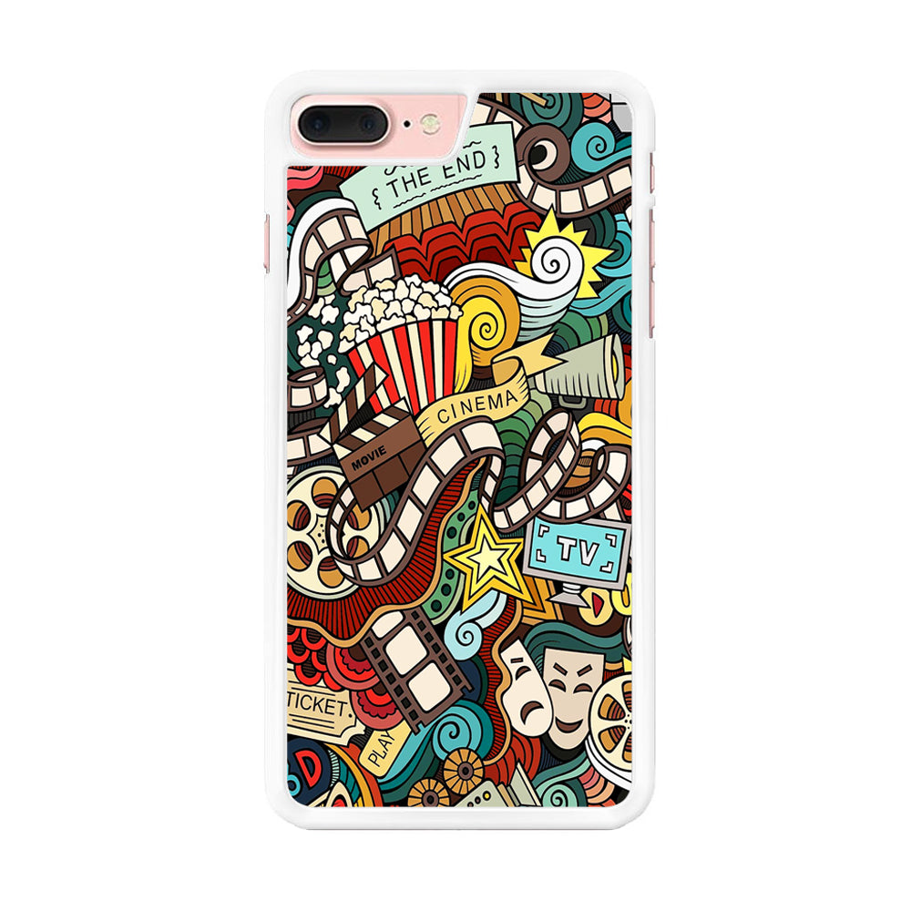 Doodle Cute Monsters iPhone 8 Plus Case