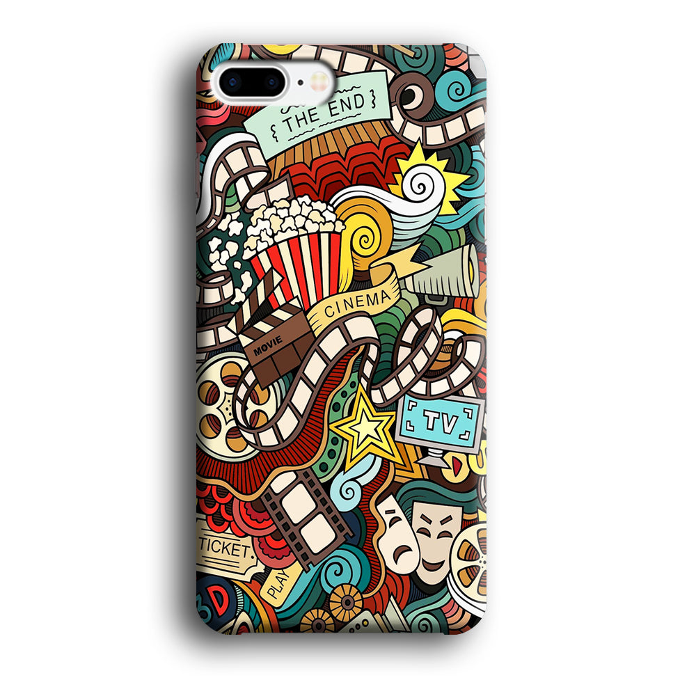 Doodle Cute Monsters iPhone 8 Plus Case