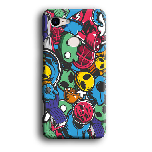 Doodle 001 Google Pixel 3 XL 3D Case