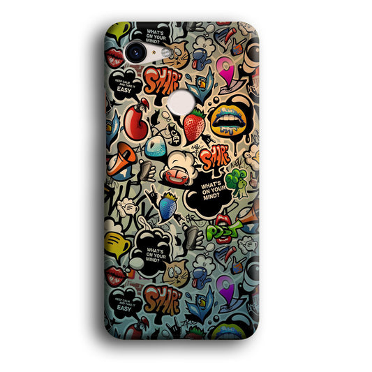 Doodle 004 Google Pixel 3 XL 3D Case