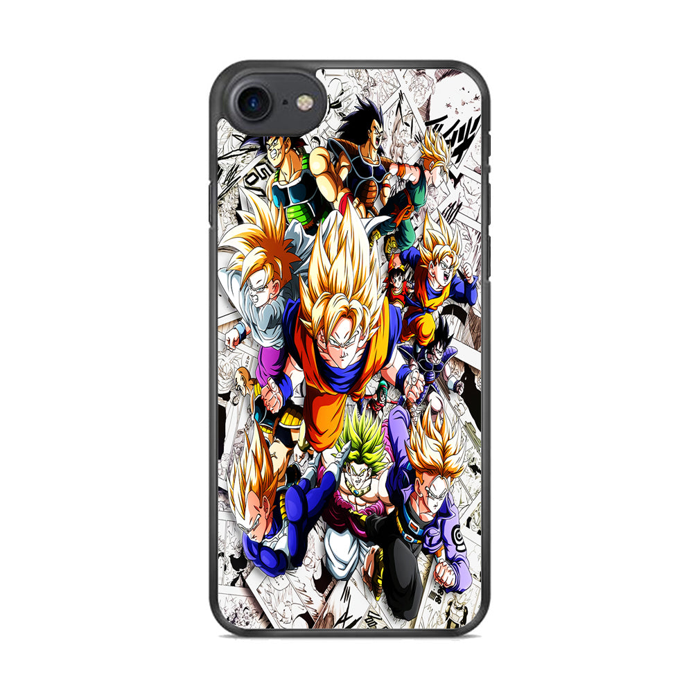 Dragon Ball Z Comic Background iPhone 8 Case