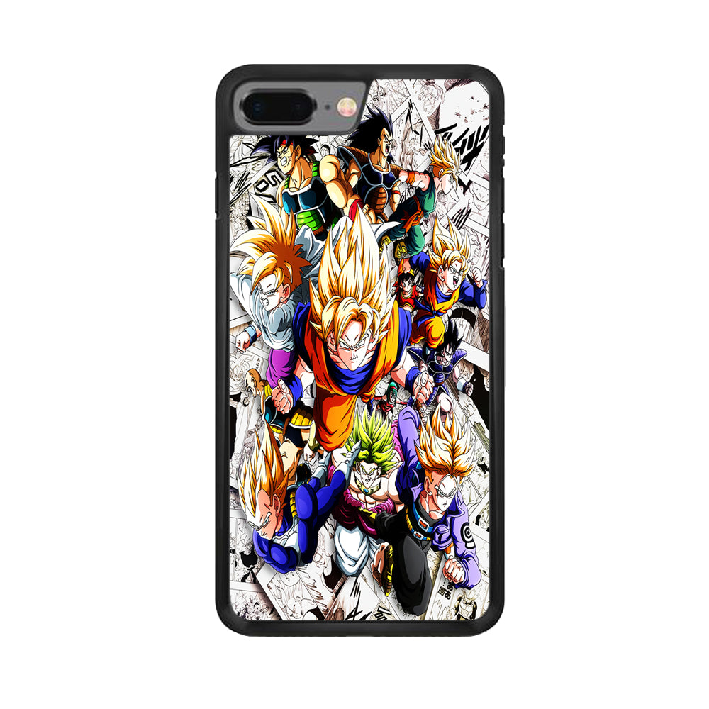 Dragon Ball Z Comic Background iPhone 8 Plus Case