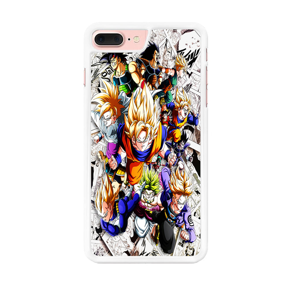 Dragon Ball Z Comic Background iPhone 8 Plus Case