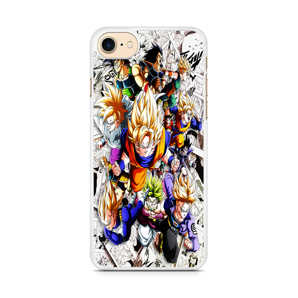 Dragon Ball Z Comic Background iPhone 8 Case