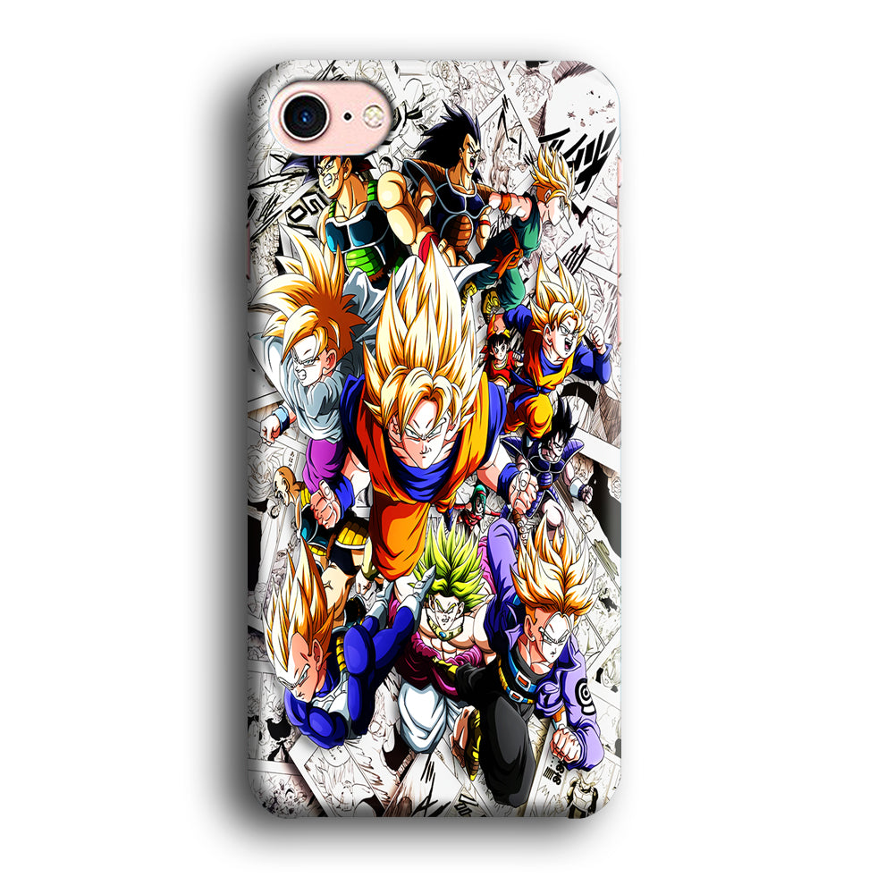 Dragon Ball Z Comic Background iPhone 8 Case